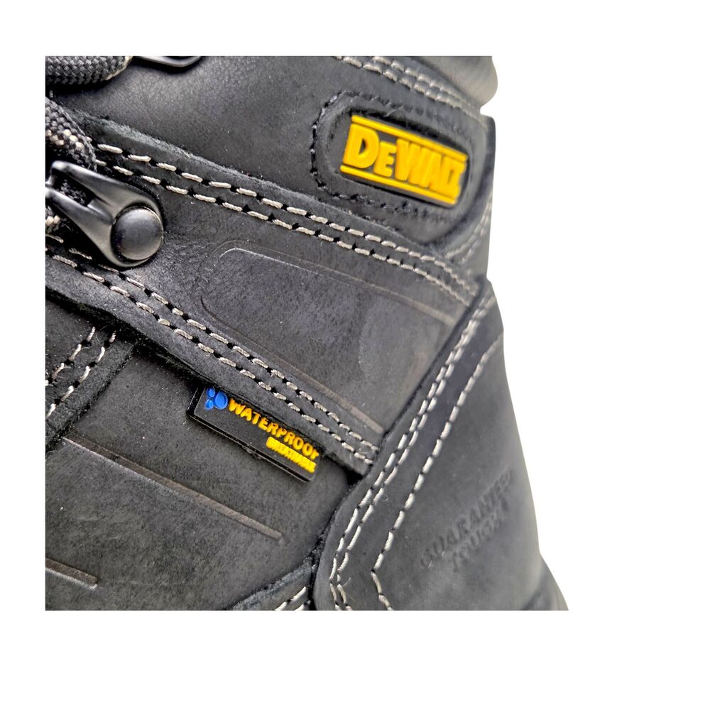 DeWalt Wheeler ST Work Boots Black Leather Oil Resist Waterproof Mens Size 7M - Picture 8 of 10